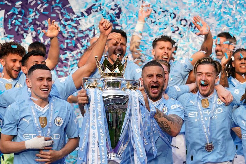 Manchester City Juara Liga Inggris. Foto: (c) AP Photo/Dave Thompson