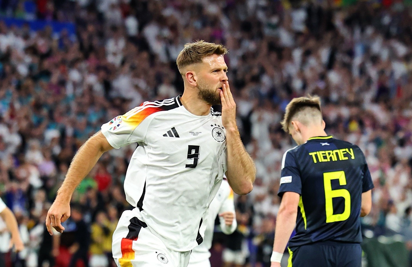 Jerman bungkam Skotlandia 5-1 di laga perdana Euro 2024. Foto: Instagram/@euro2024