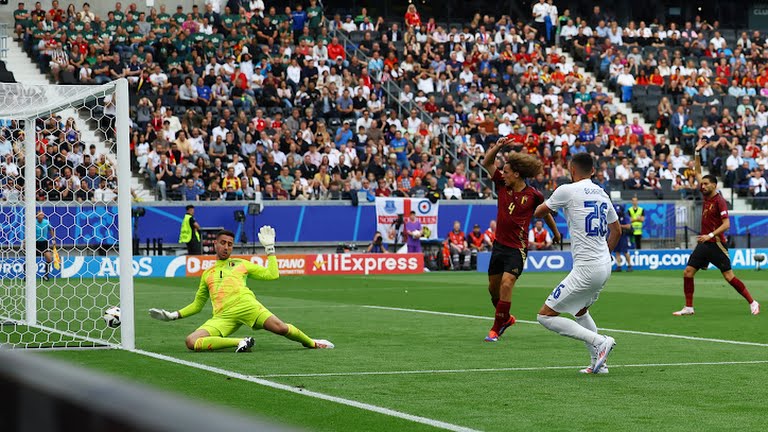 Belgia vs Slovakia di Euro 2024. Foto: Reuters