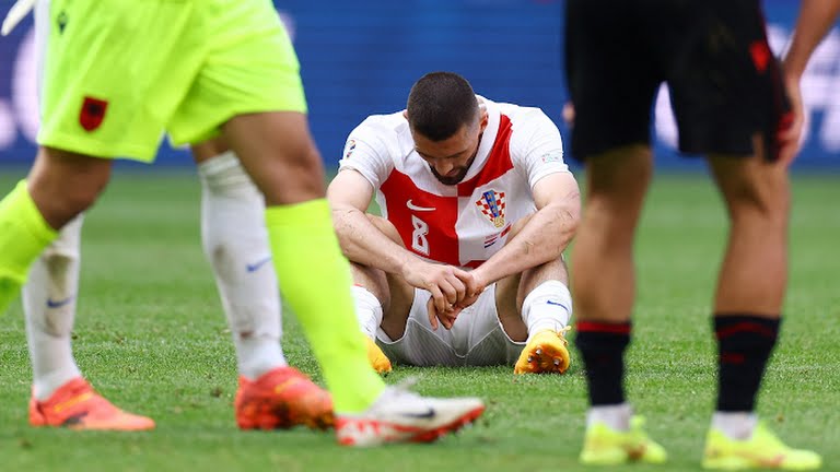 Kroasia vs Albania di Euro 2024. Foto: Reuters