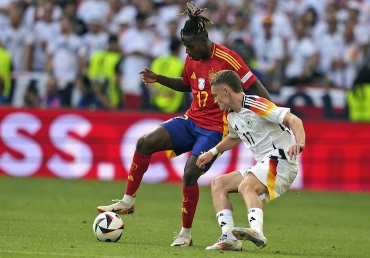 Hasil laga Spanyol vs Jerman di babak 8 besar Euro 2024. (c) AP Photo/Antonio Callani