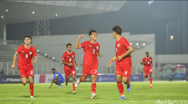 Hasil laga Indonesia u20 vs Maladewa u20 di kualifikasi piala asia 2025. Foto: Detik.com